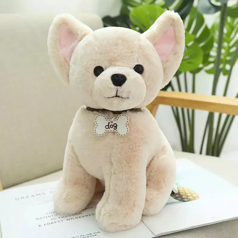 Mignon Chien de simulation des jouets en peluche animaux réalistes Toy animal en peluche pour Bébé Garçon et fille