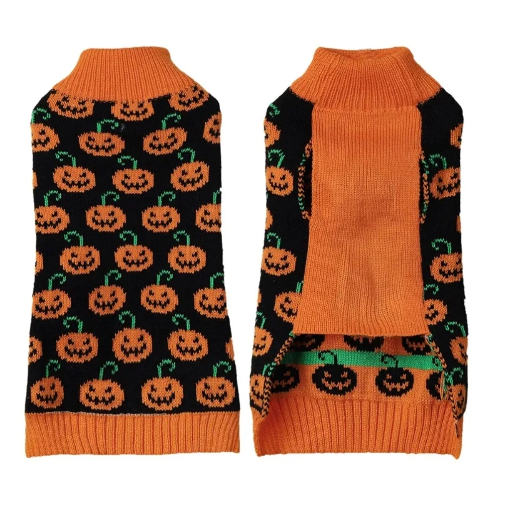 Haustiere Hund Halloween Pullover Kürbis Drucke Hunde Hemden Haustiere Kleidung Für den Winter