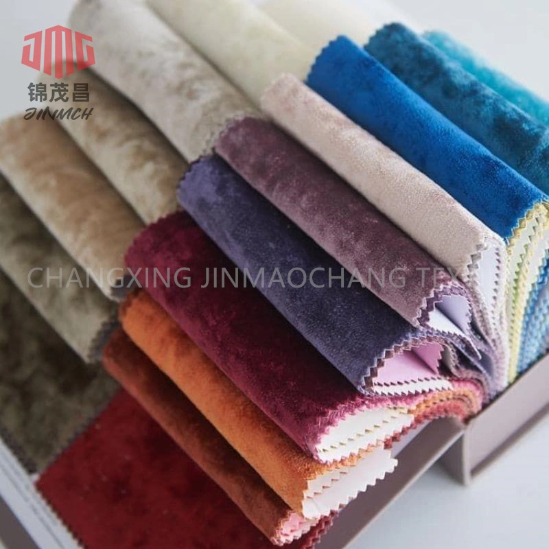 New Arrival 100%Polyester Mosha Velvet Super Soft Plain Dyed Home Textile Furniture Upholstery Sofa Curtain Fabric