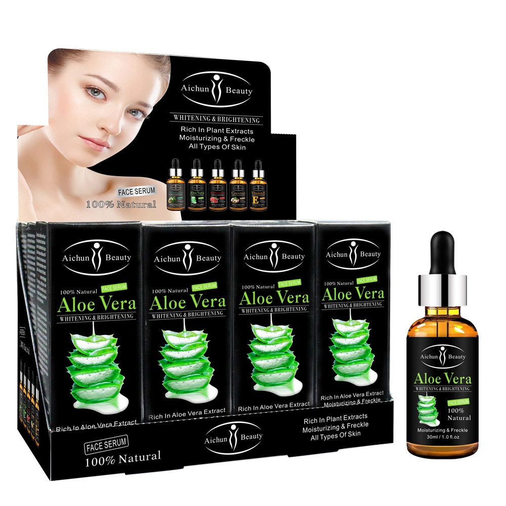 Aichun Beauty Aloe Vera Whitening & Brightening Repairing Damaged Skin Face Serum & Essential Oil