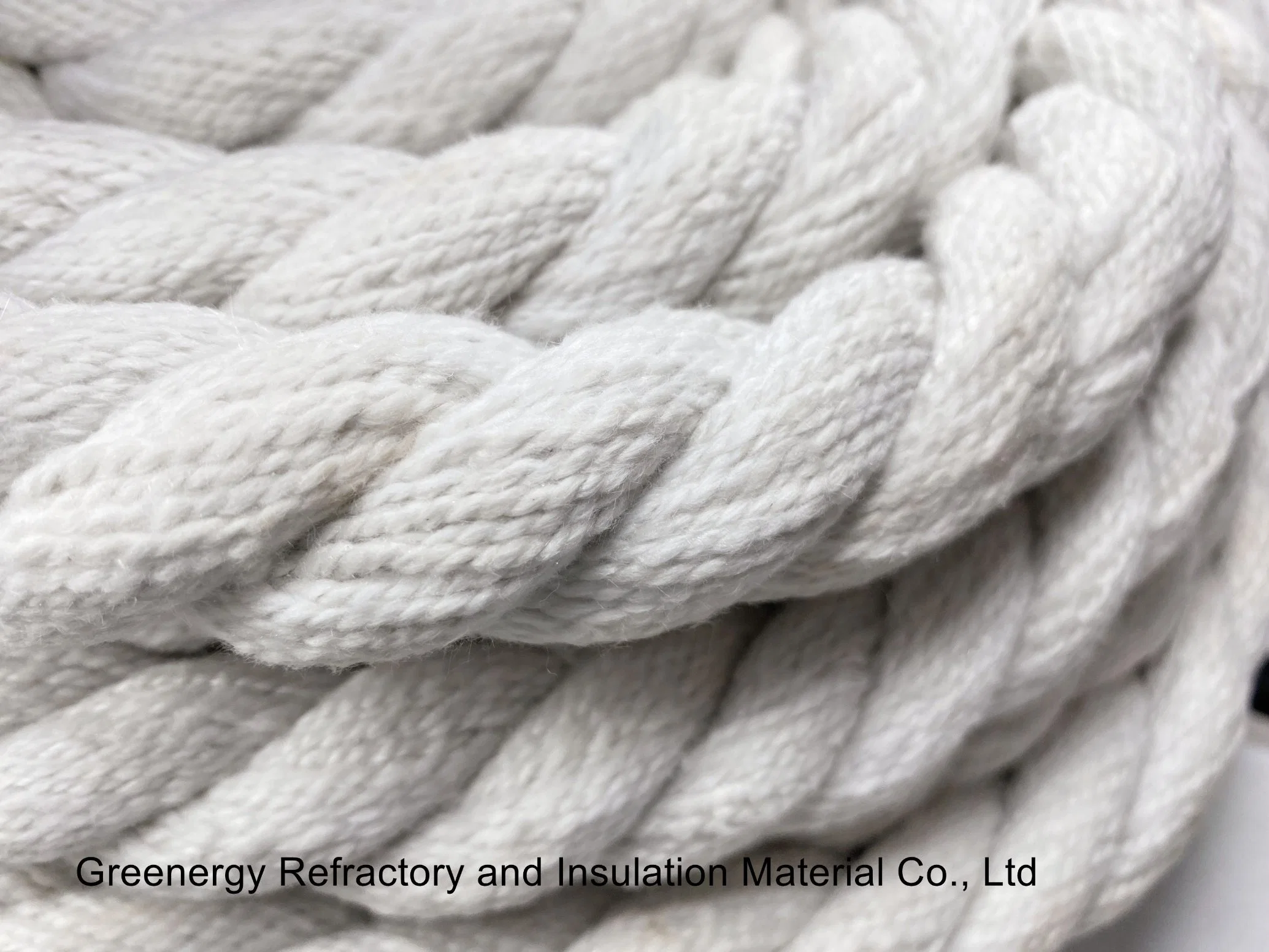 Greenergy High quality/High cost performance Reasonable Price Ceramic Fiber Rope High Temperature Insulation Twisted Round Square Sealing Rope Good Heating Resistant Sealing Material