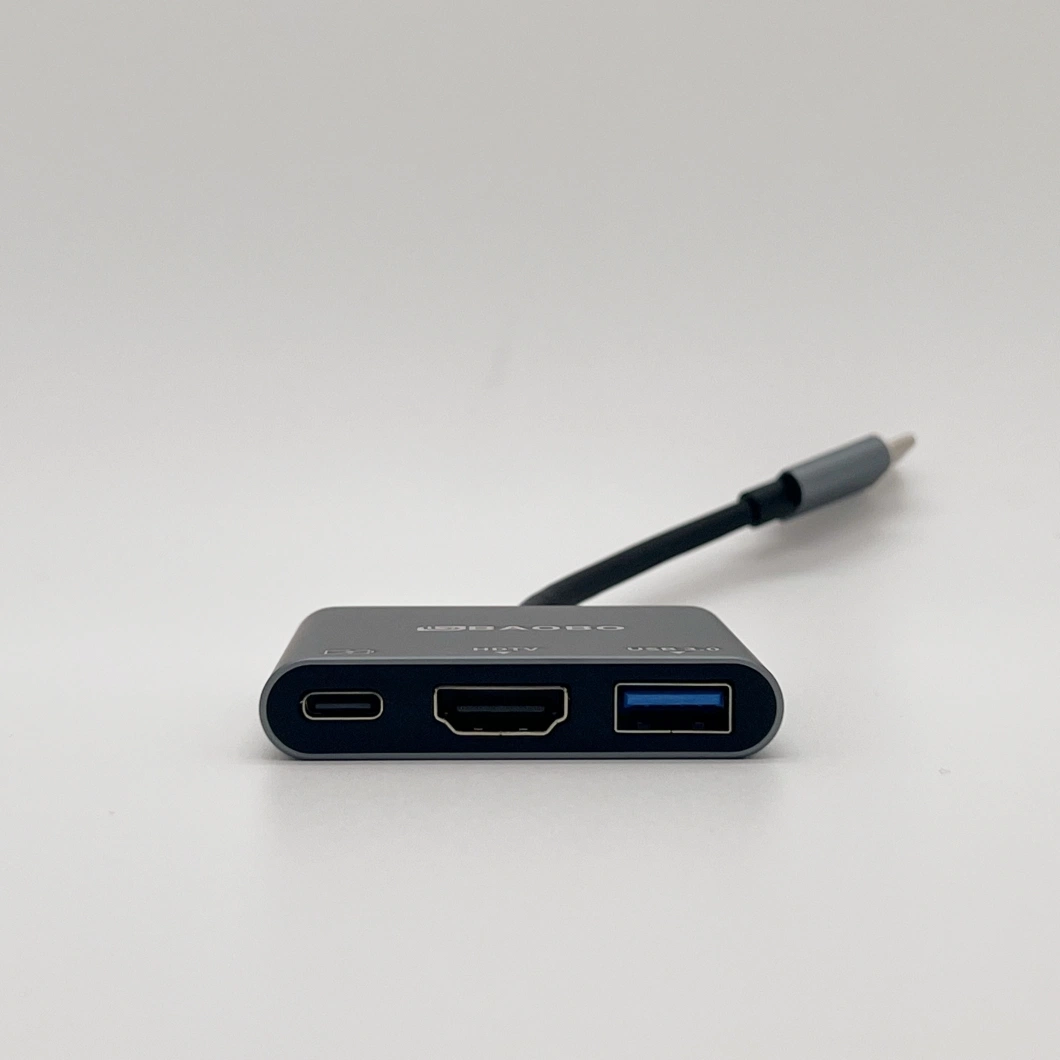 Адаптер USB C - HDMI с выходом 4K HDMI Type-C. Преобразователь ступицы