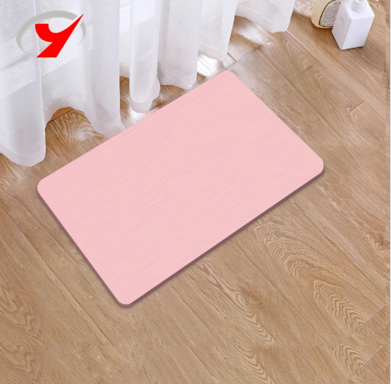 Zjgleader Cheap Slip Diatom Mud Dry Quickly Diatomite Bath Mat Bathroom Floor Non Slip Hotel Waterproof Custom Size Diatomite Bath Mat