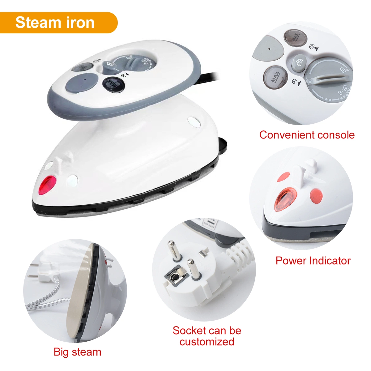 DIY Mini Electric Steam Iron Mini Steam Iron with Mug