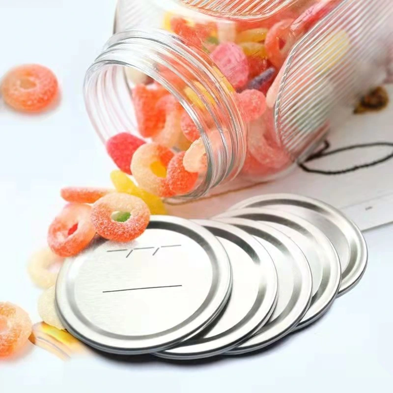 Factory Sale 70mm 86mm Bulk Regular Silver Canning Flat Lids Mason Jar Lids Bottle Caps