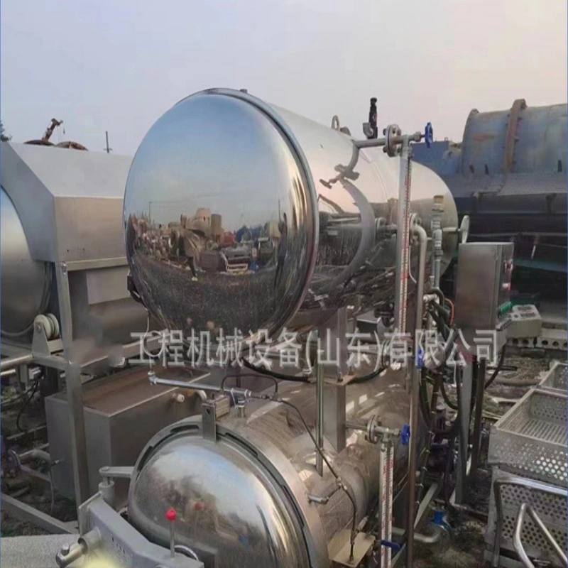 Used Small High-Temperature Braised Meat Products Vertical Back Pressure Sterilization Pot