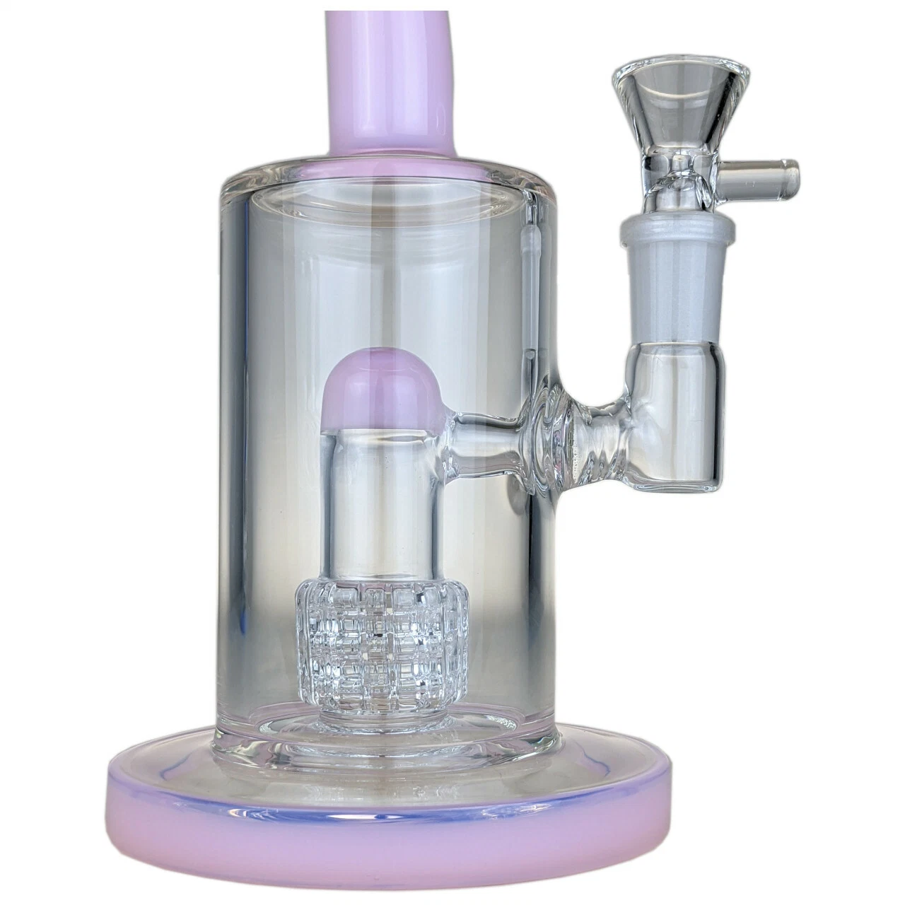 Tubo de água de pendural PERC Banger de matriz de pescoço inclinado Slyme de 8" - com 14m Bowl e 4 mm Banger vidro Vaporizer fumar Tubo de vidro tubo de vidro tubo rígido para fumadores papel de enrolar