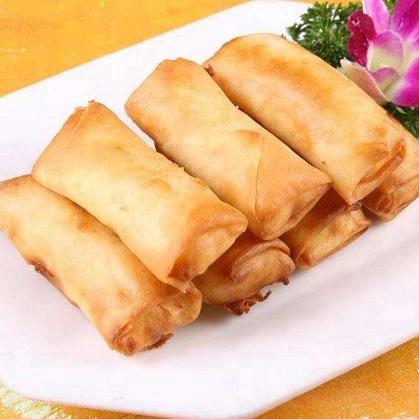 Gefrorene Frühlingsrollen Gemüse Samosa Chinesisches Essen