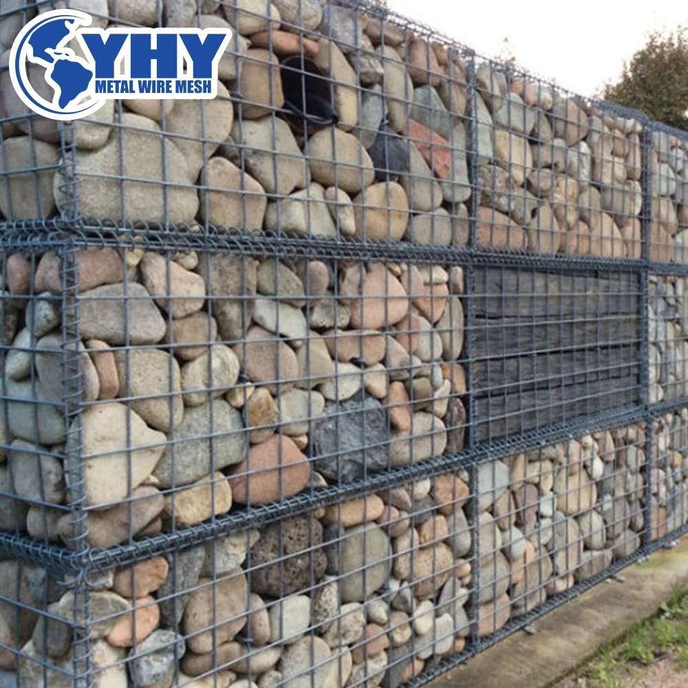 2X2 de hierro galvanizado Lowes soldar la malla de alambre Cesta Gabion de piedra en venta