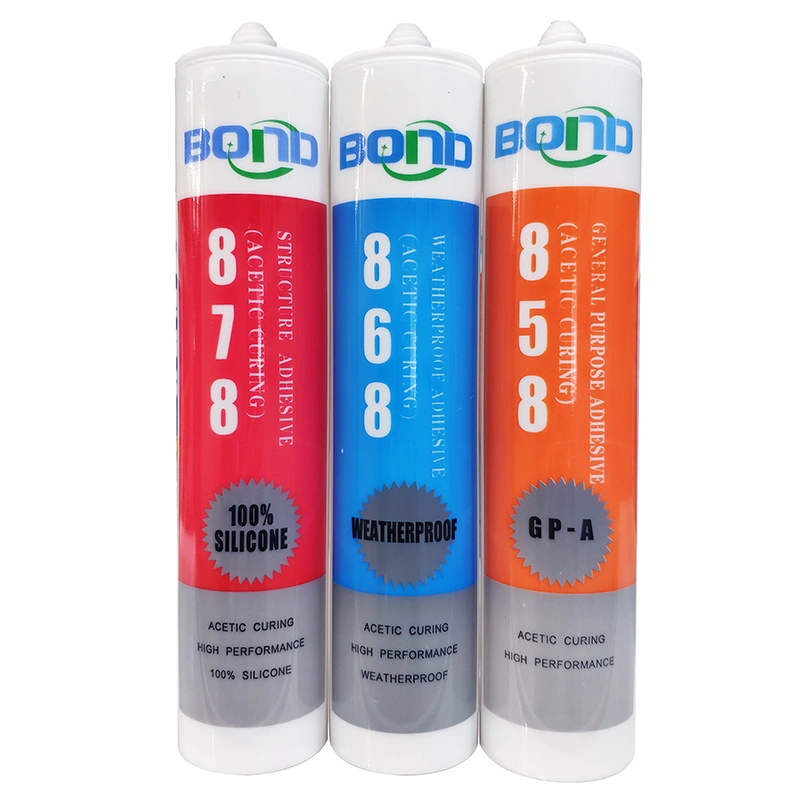 Silicone Sealant, Black, White and Grey Color for Brazil