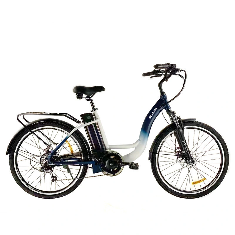 China Wholesale/Supplier Electric City Bike Carbon Fiber Aluminum Alloy Frame Lithium Power Full Suspension Bicystar City Electric Bicycle for Sale