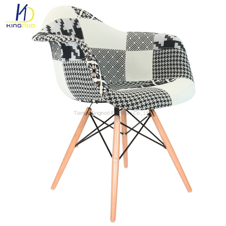 Fabric Cover PP Inside Plastic Chairs Dining Outdoor Chair Furniture OEM