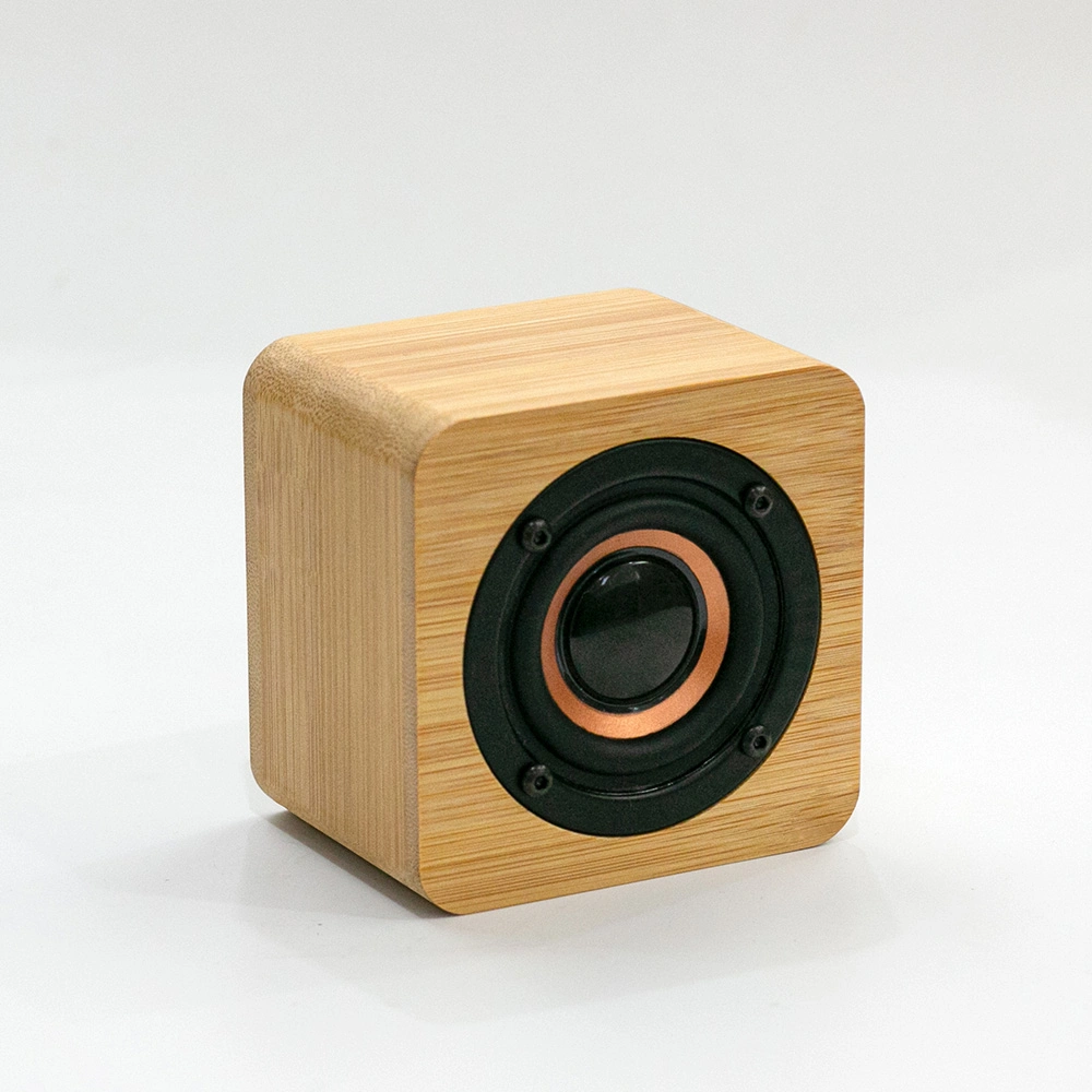 Natural Bamboo Mini Blue Tooth Speaker Portable Wireless