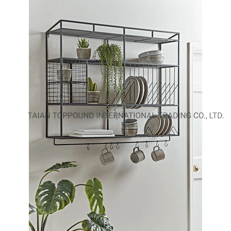 Rack Tier Pan Rack for Kitchen Wall Mounted Pot Organizer