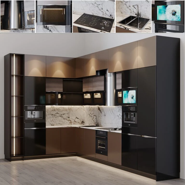 PA Customized Kitchen Cabinets Accessories Kitchen Cabinets Modern Kitchen Cabinets for Selling Products