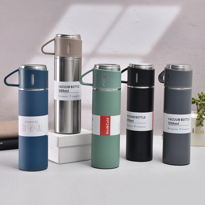 500ml Simple Modern Stainless Steel Business Vacuum Flask Thermos Mug Gift Set