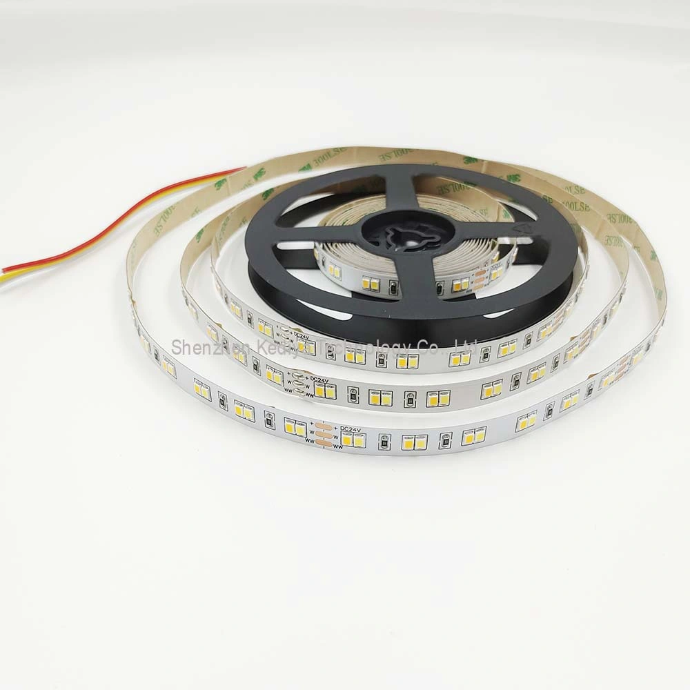 SMD2835 120LED/M Dual White CCT LED Strip Light Warm White Nature White 1800-6500K LED Tape