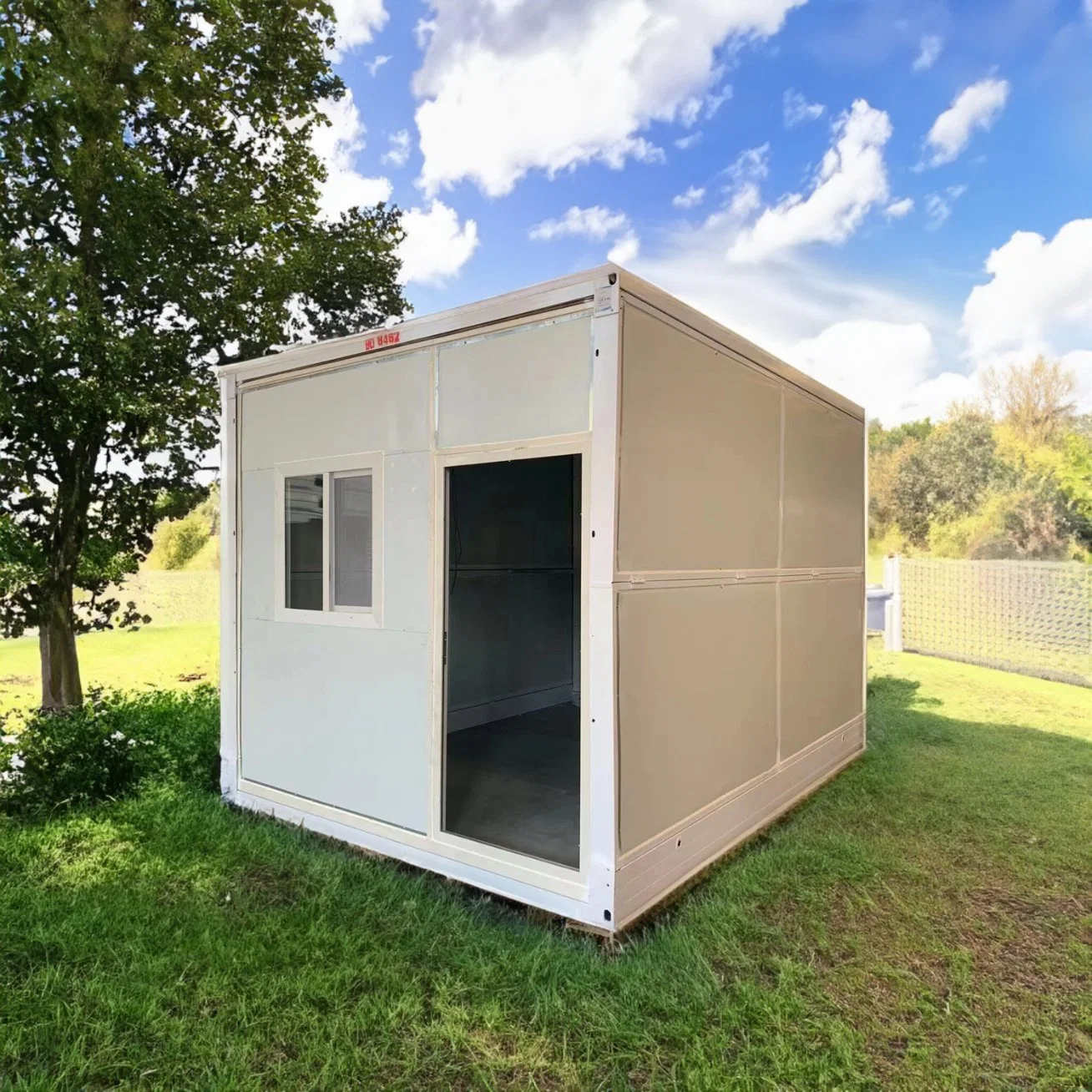 Nouvelle maison en kit conteneur pliable, mobile et économique, conçue en gros avec une structure en acier légère de calibre, préfabriquée et modulaire.