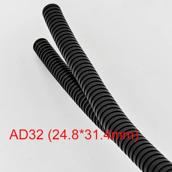 Double Split Flexible Corrugated Tube Nylon PA6 PA-Ad32 (24.8*31.4mm)