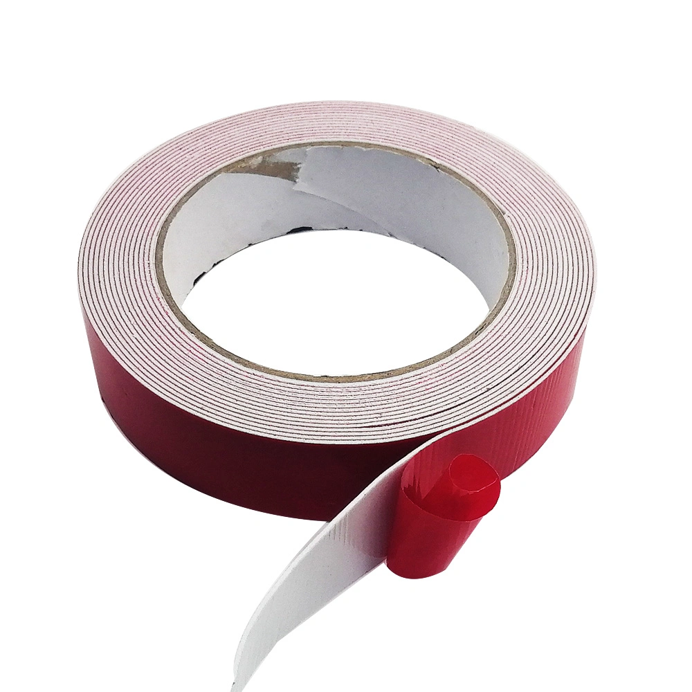 Waterproof Heat Resistant Strong Adhesive Red Film Double Side PE Foam Tape