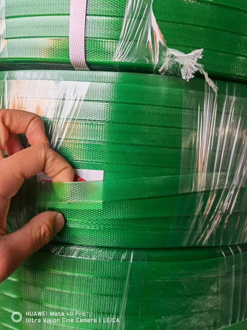 Manual and Machine Use Green Polyester Strapping Packaging Belt Pet Plastic Straps