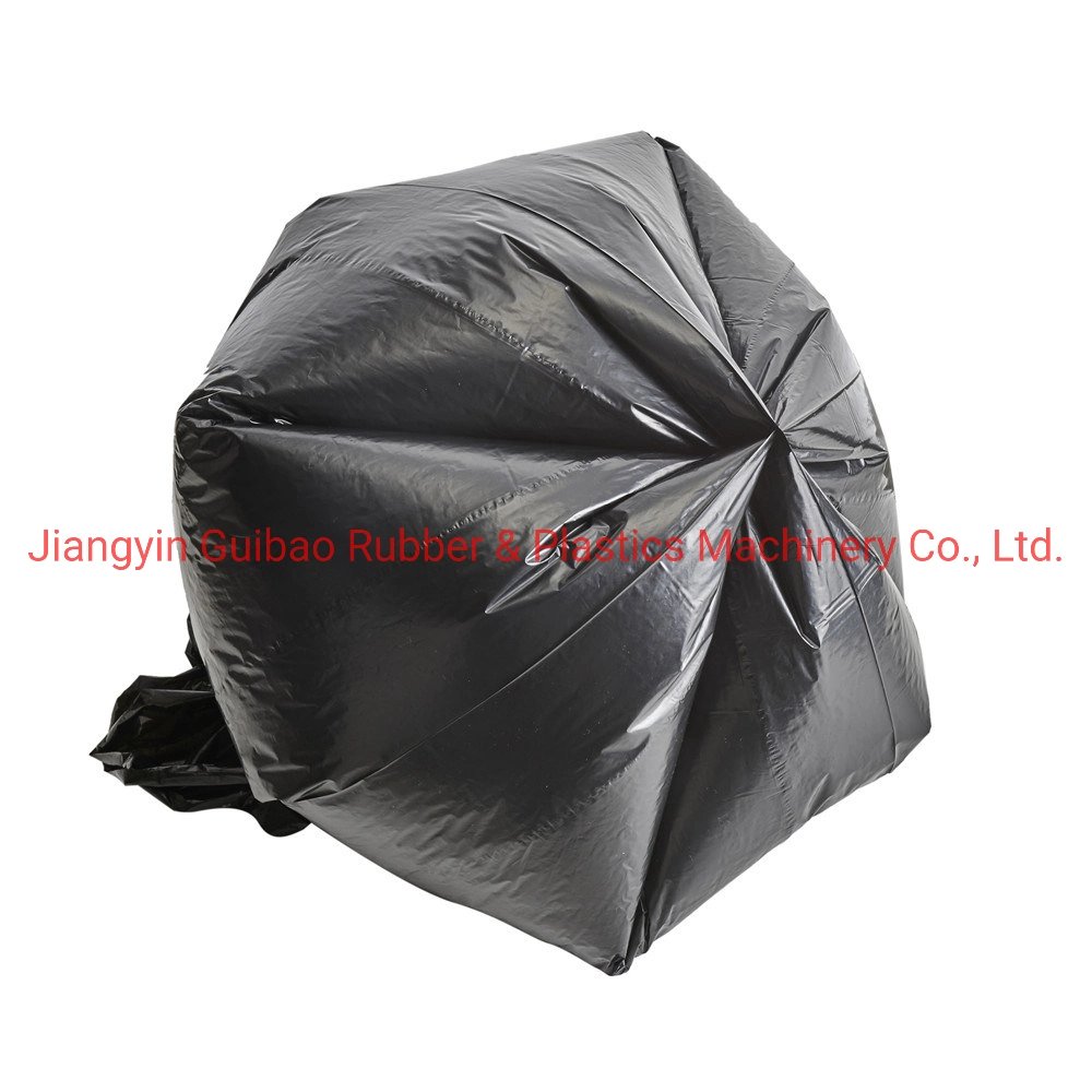 Double Lines Coreless in Roll Plastic Biodegradable Rolling Garbage Bag Making Machine