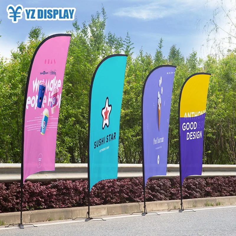 Custom Printed Beach Flag for Outdoor Event Advertising