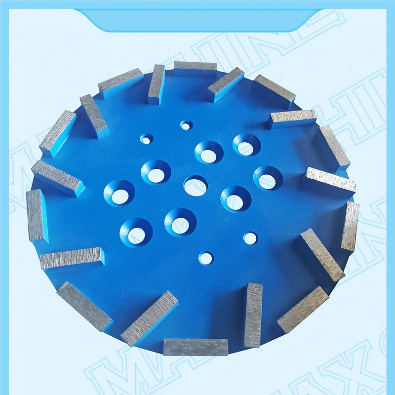 10 Inch Blastrac Diamatic Star Diamond Grinding Pad Plate with 15 Arrows Segments