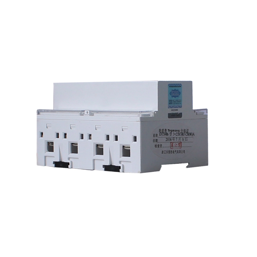 DIN Rail Mounted Three Phase Static Energy Meter Electronic Kwh Meter Smart Electric Power Meter Watt-Hour Meter