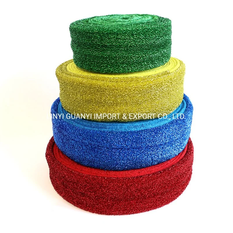 Aço inoxidável esponja Material Depurador Esfregões tricot de rolos de Pano