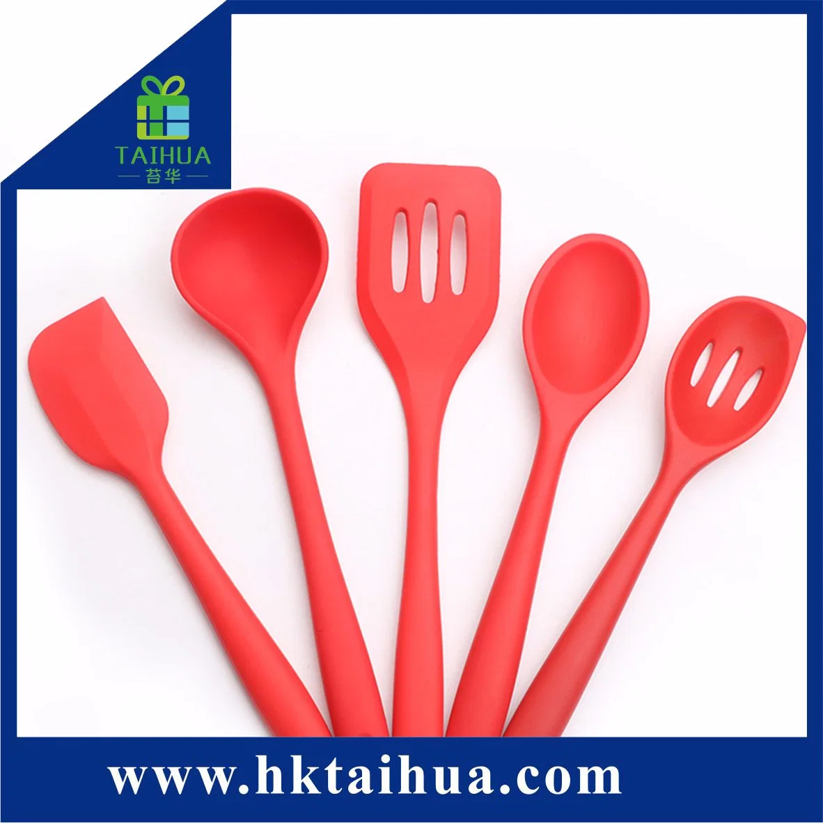 Utensílios de Silicone personalizado, utensílios de cozinha de ferramentas (TH-09655)