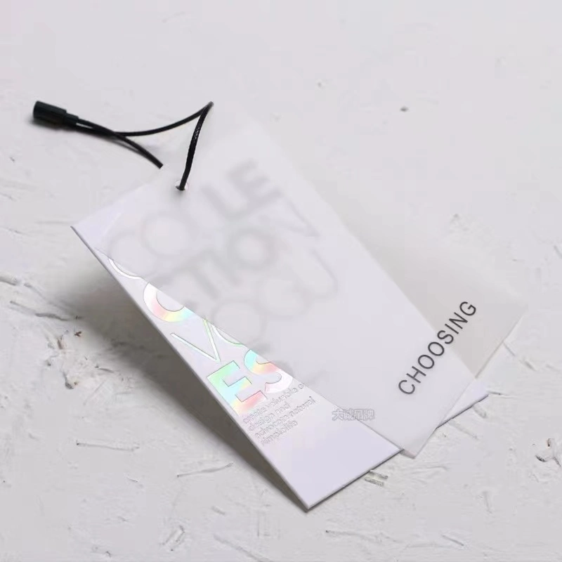 New Style Custom Logo Garment Hang Tag Plastic Tags Hang Tag