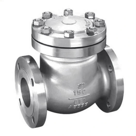 API 6D CF8 CF8m CF3m Stainless Steel Flanged Non Return Valve Check Valve