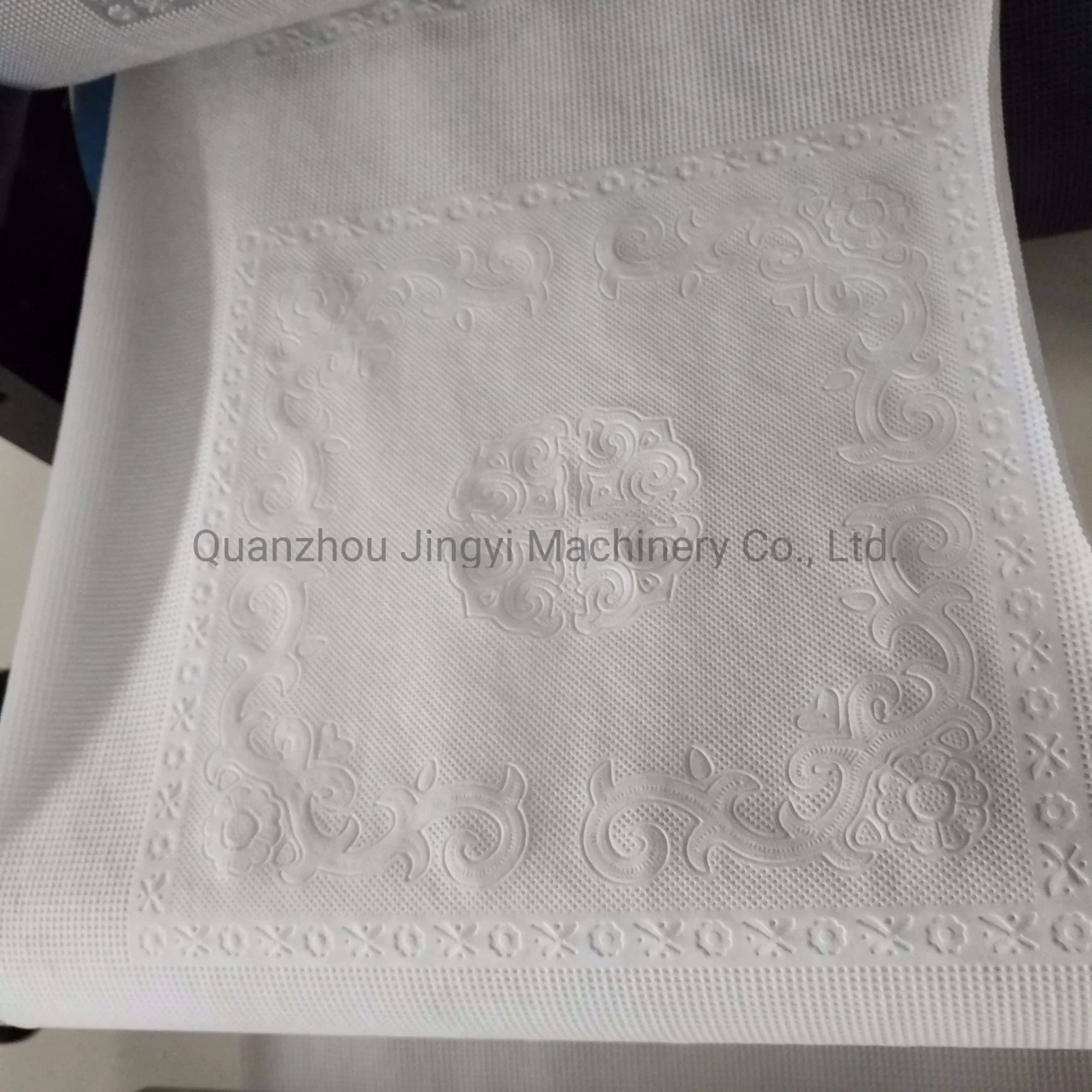 New Design Color Printing Embossing Paper Napkin Folder