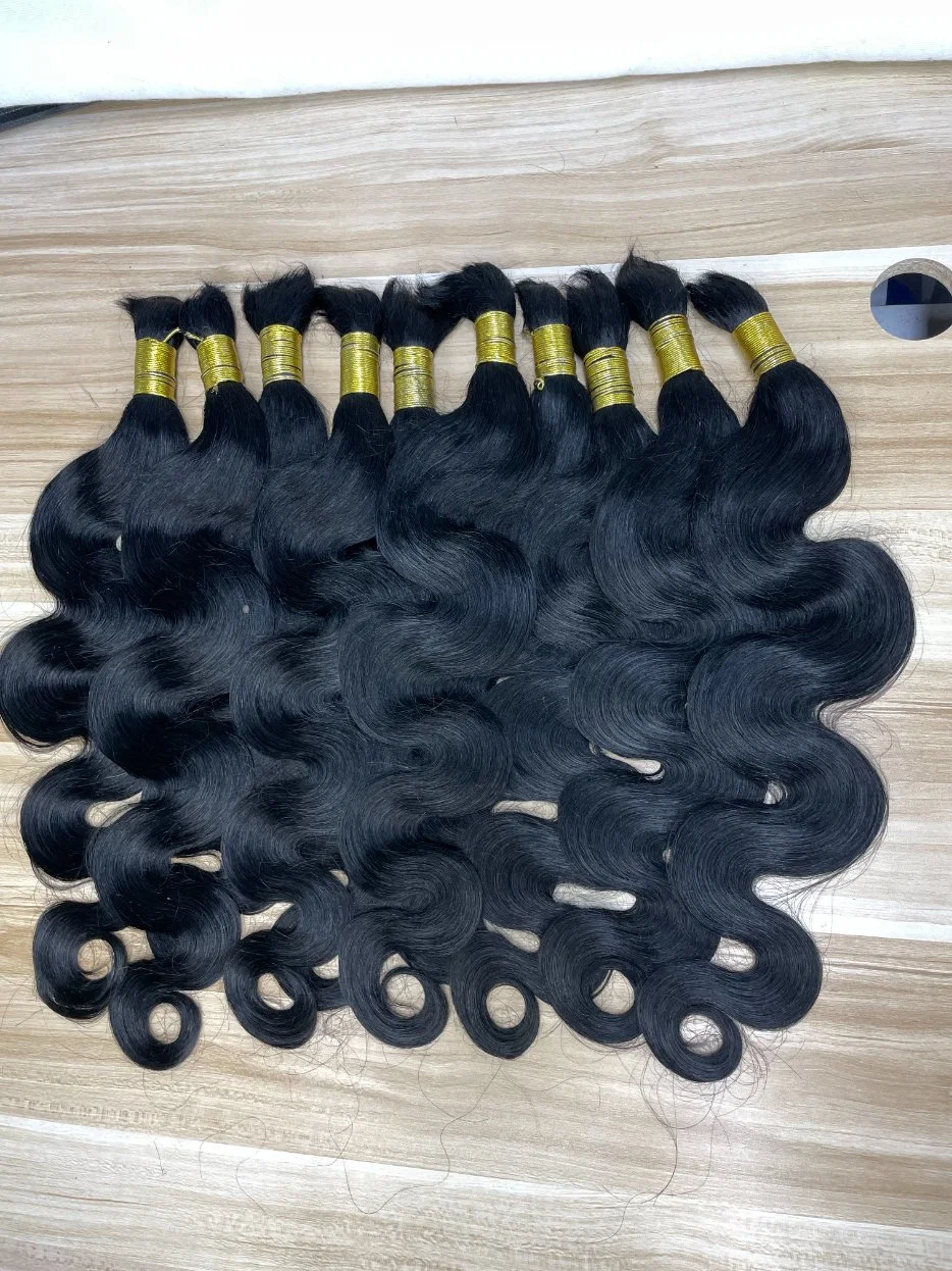 Chinese Bulk Hair Extensions Double Drawn Mongolian Hair