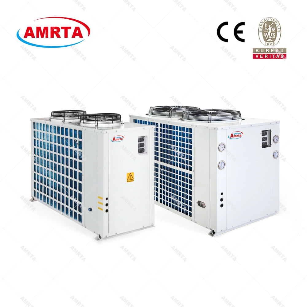30kw / 50kw Mini Scroll Industrial Air Conditioning R32 DC Inverter Air Source Heat Pump Air Cooled Industrial Glycol Water Chiller