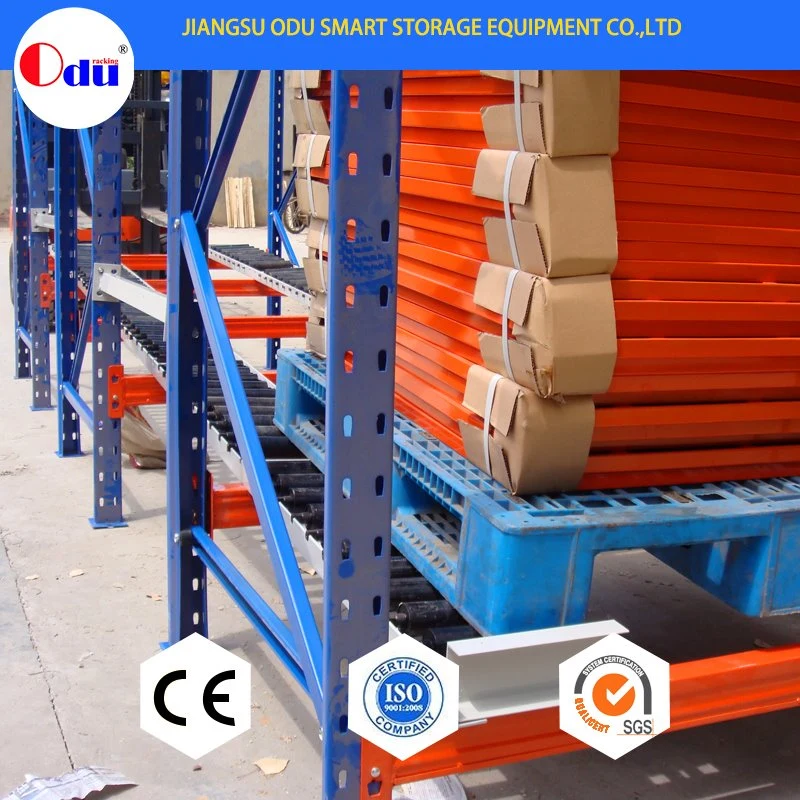 Industrial Warehouse Storage Selective Medium Duty Automatic Steel Rolling Shelf for Logistics Company