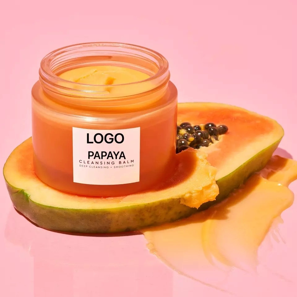 Private Custom Logo Label Soothing Organic Vegan Natural Papaya Magnetic Cleansing Balm Eyeliner Makeup Remover