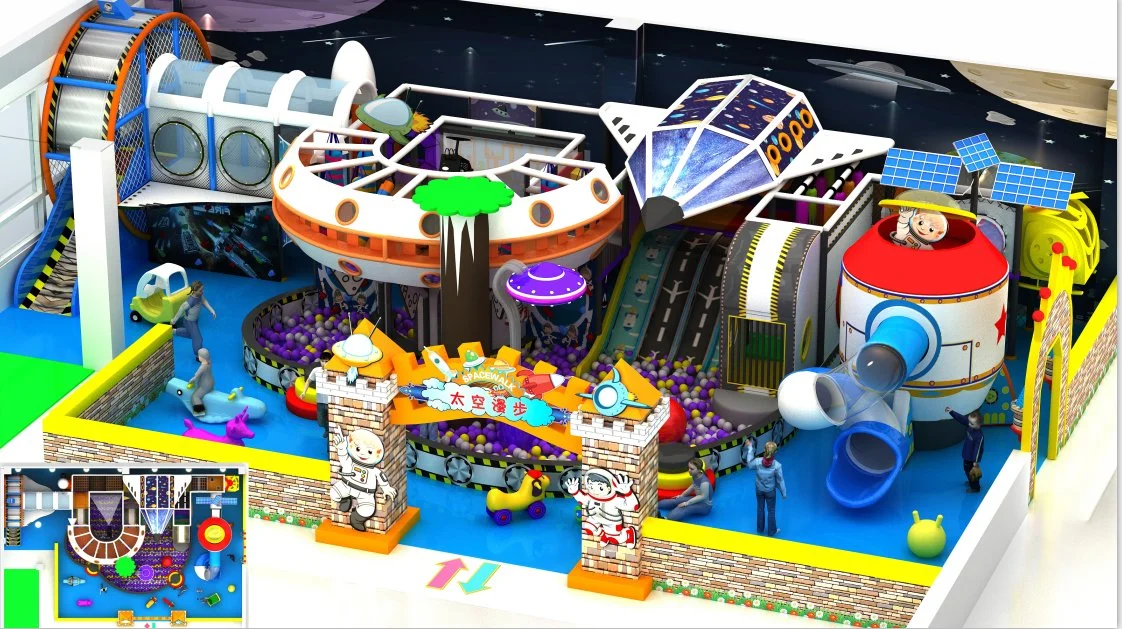 Ball Pit Trampoline Playground Slide Toy Amusement Soft Play Interior Parque infantil (Ty-14047)