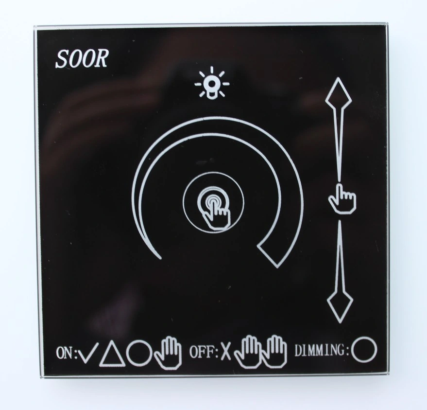 with SGS Certificate Glass Touch Panel Light Switch Touch Panel Tempered Glass Panels