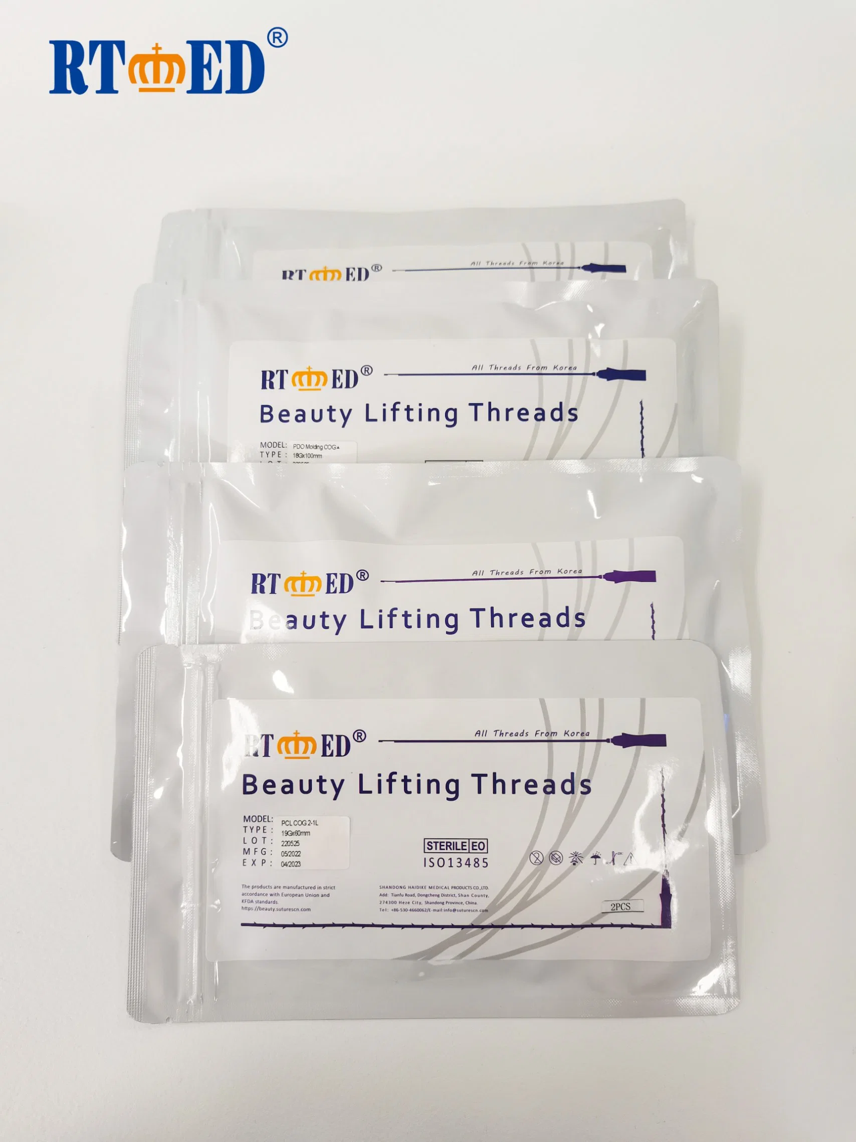 Pdo Thread Pdo Mono 29g-38mm Absorbable Suture for Face Lifting