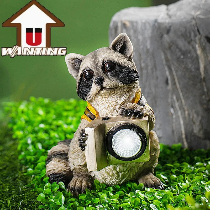 Wholesale/Supplier Animal Statue Solar Light Promotional Gift Garden Decor Home Decoration Landscape