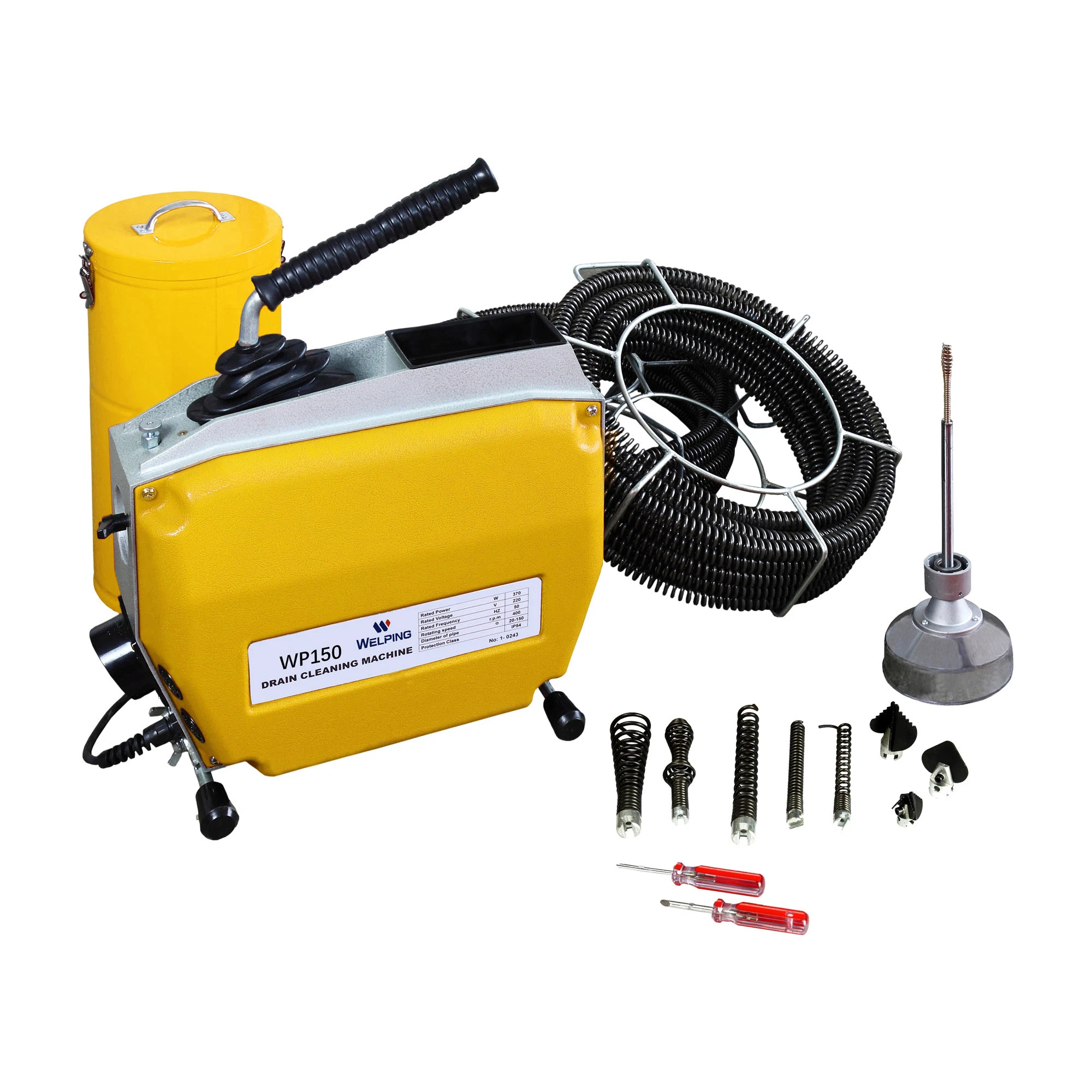 Sectional Drain Cleaning Machine for Cleaning 3/4" to 6" Drain Lines