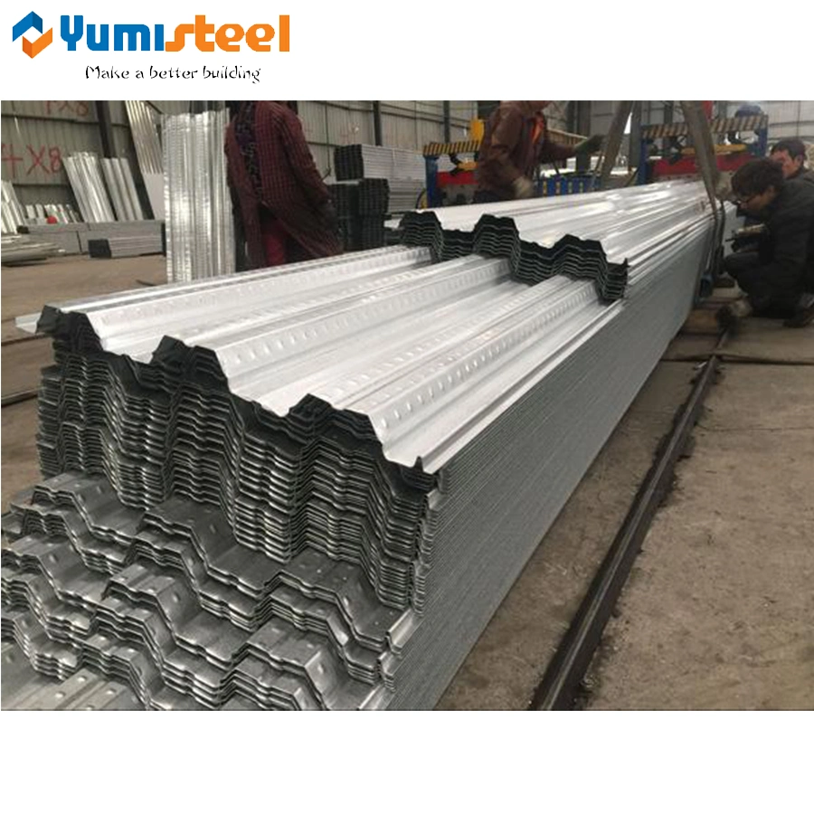 Yx76-344-688 Metal Steel Anti-Seismic Opened-Type Floor Deck Sheet for Apartment/Business Buildings