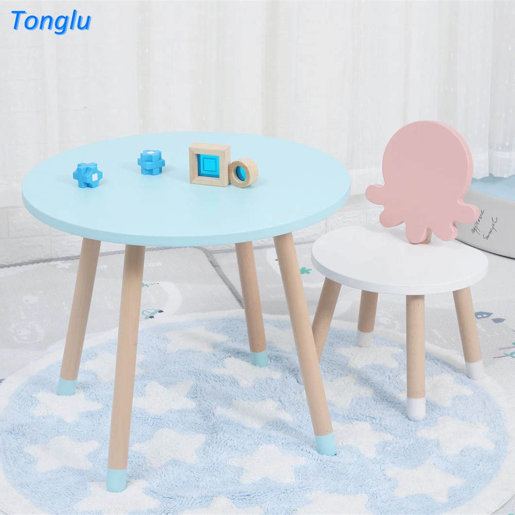 Customized Durable Kids Study Table and Chair Set Child Toddler Table Set