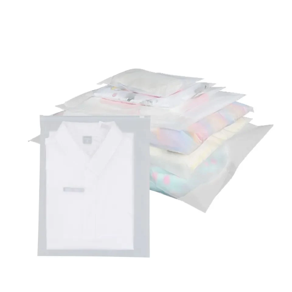 Custom Logo Printed Ziplock with Zipper Clothes PE PVC Clothing Plastic Bags