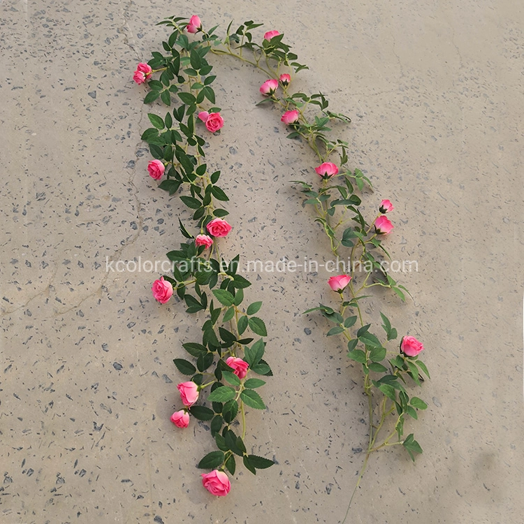 2020 New Designed Wholesale Artificial Rose Flower Vine for Decoration