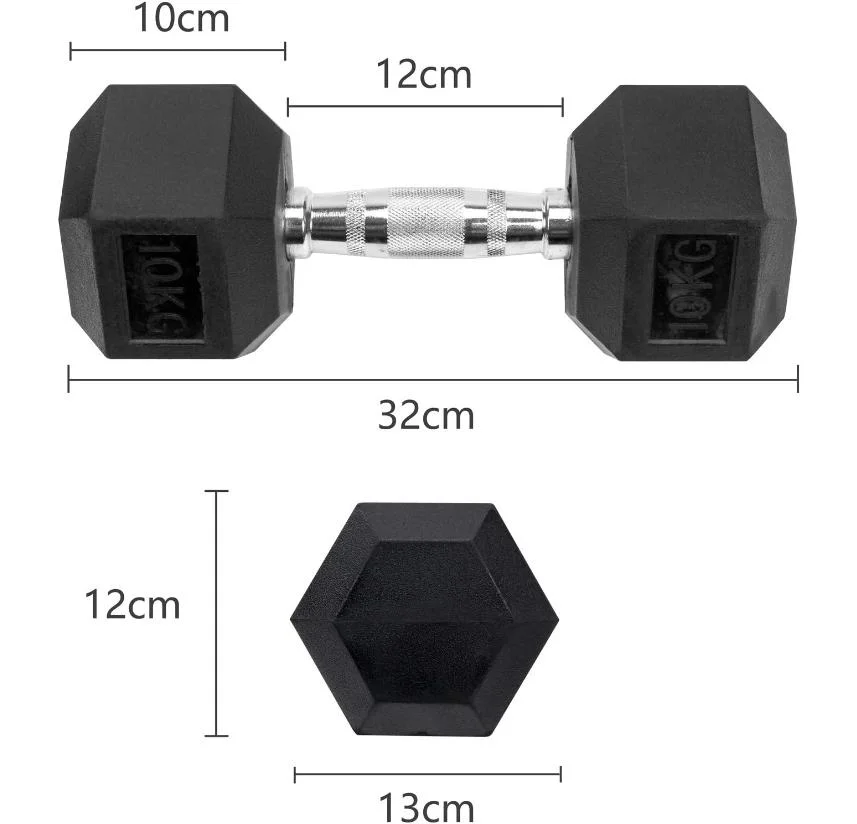 Atacado Treinamento do poder potência Hex levantamento do peso do halteres poder revestido da borracha Treino Desporto levantamento ginásio Equipamento Fitness halteres