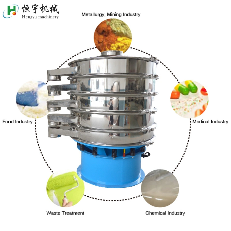 Clasificación de vibración basculante Hengyu Máquina de criba de polvo químico Sifter