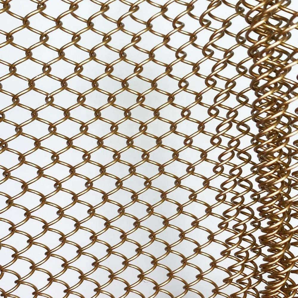 High quality/High cost performance  Metal Coil Drapery Shower Security Mesh Curtain